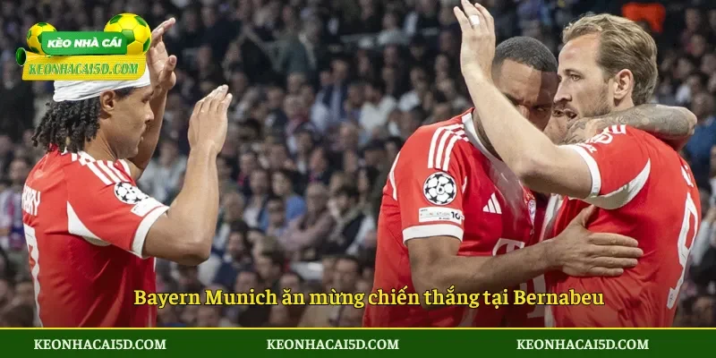 Bayern Munich ăn mừng chiến thắng tại Bernabeu