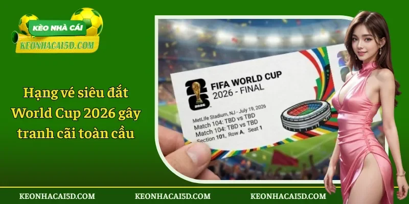 Hạng vé siêu đắt World Cup 2026 gây tranh cãi toàn cầu