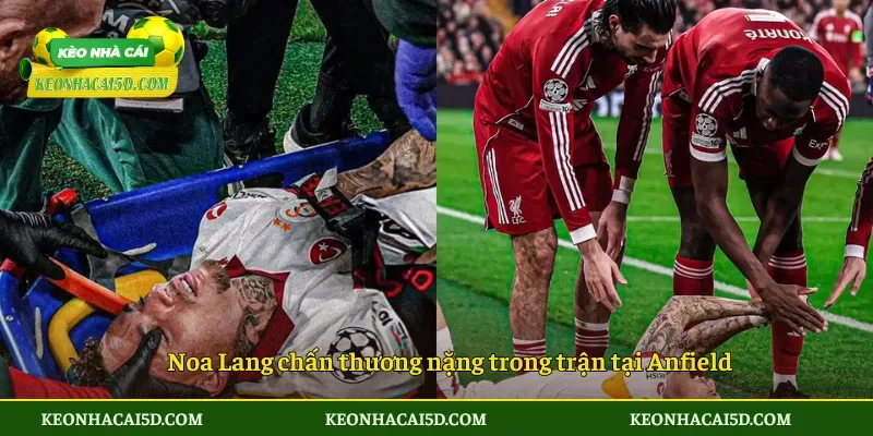 Noa Lang chấn thương - Tai nạn kinh hoàng tại Anfield 4 Noa Lang chấn thương nặng trong trận tại Anfield